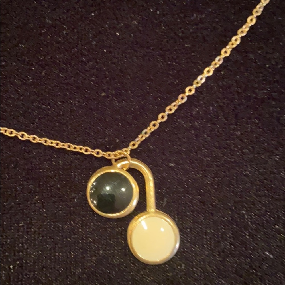 Black and white necklace